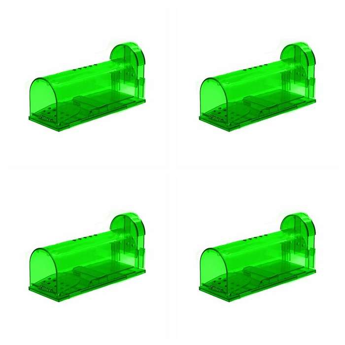 4pcs Mouse Traps for Family and Pets No Kill for Small Rodent/voles,b