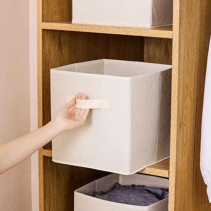 2pcs Fabric Storage Cubes, Storage Organizer, for Closet and Shelf,b