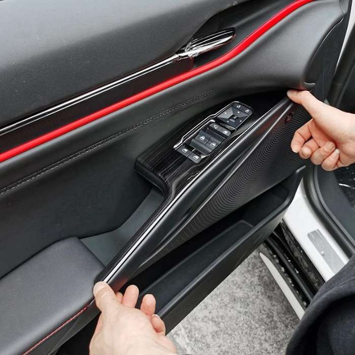 For Ford Evos 2022 Stainless Steel Car Window Glass Lift, Black