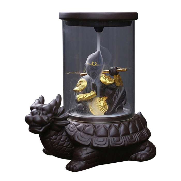 Backflow Incense Burner Monkey King Snake Creative Decoration A