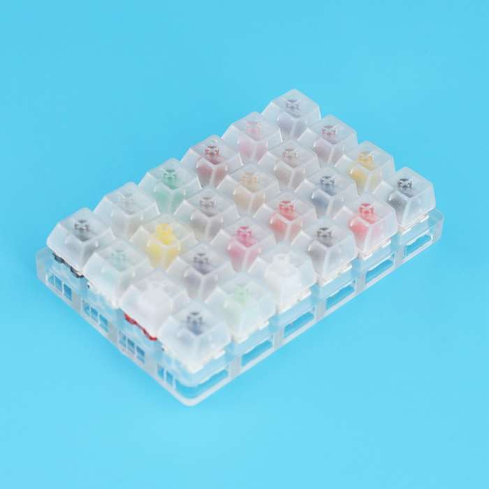 24 Switch Switches Tester with Acrylic Base for Mechanical Keyboard