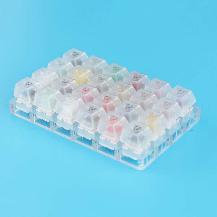 24 Switch Switches Tester with Acrylic Base for Mechanical Keyboard