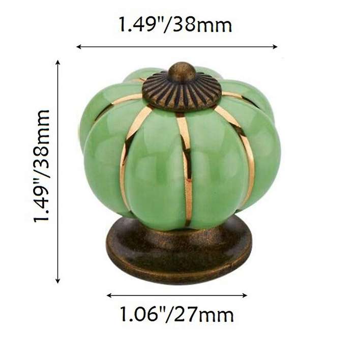 12 Pcs Knobs Vintage Ceramic Cabinet Knobs Drawer Dresser Knobs