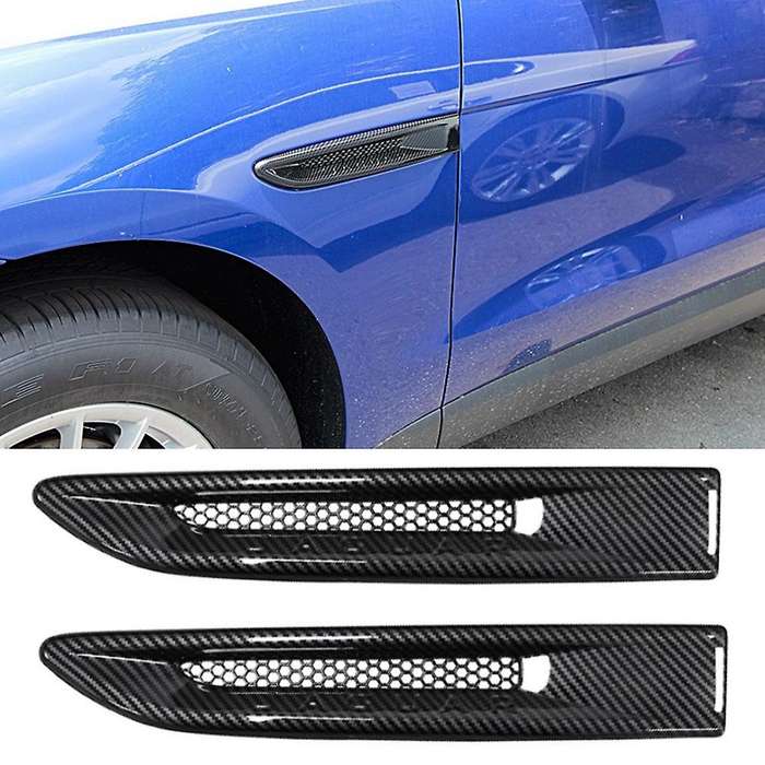 For -jaguar Xel 2018 2019 Car Side Fender Air Vent Cover,carbon Fiber