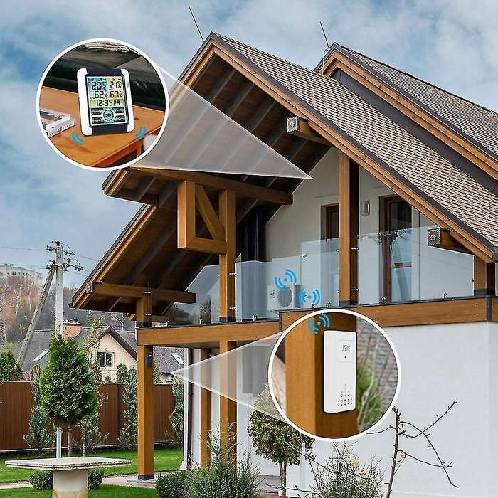 Weather Stations Wireless Indoor Outdoor Thermometer with Transmitter