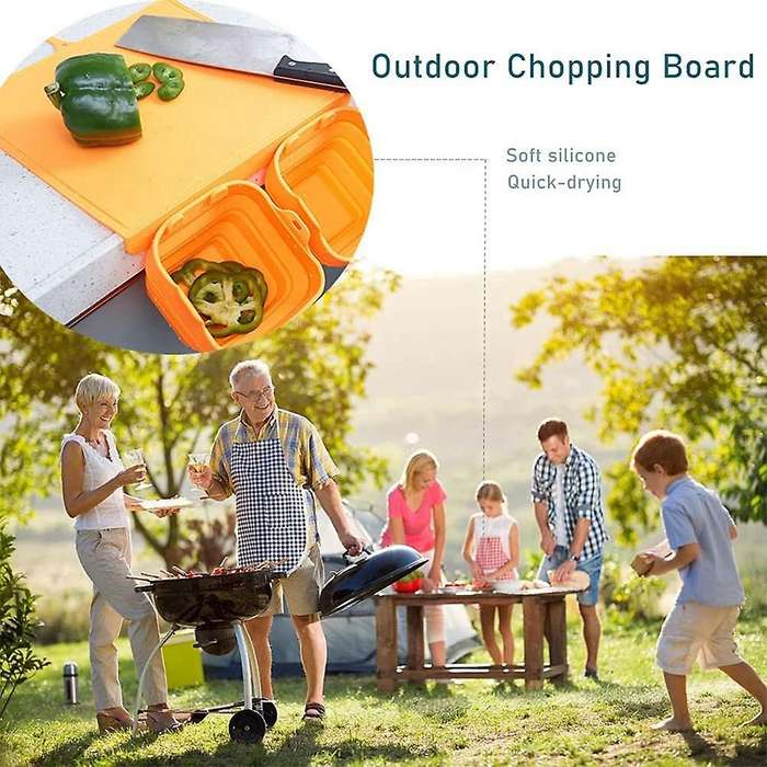 Kitchen Silicone Cutting Board Storage Board, Fruit Cutting Board