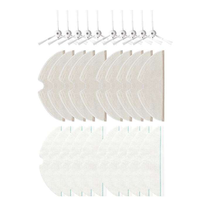 30pcs Mop Cloth Side Brush for Roborock T8/q7 Max / Max+ Robot