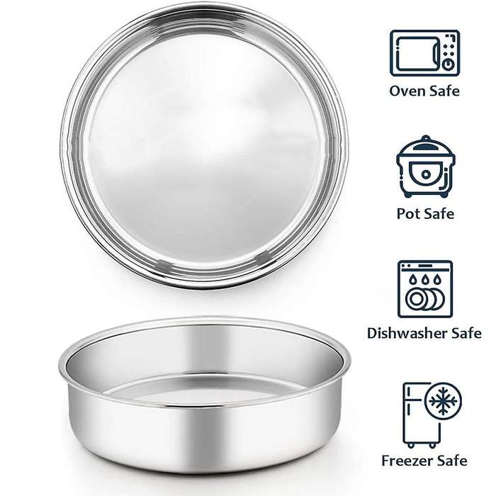 Round Cake Tin for Baking,mini Cake Bakeware Set(detachable Base)