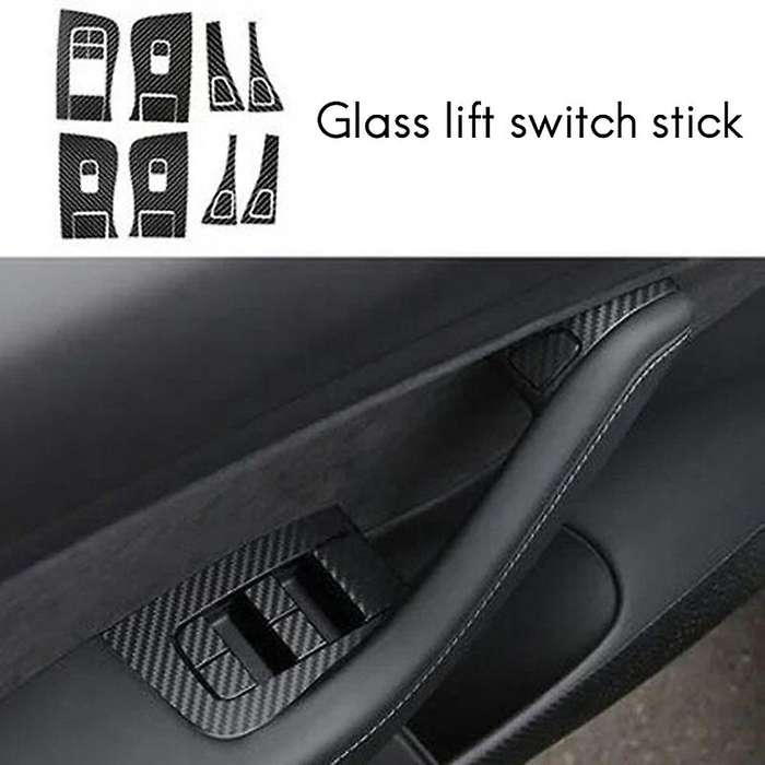 24pcs Car Interior Decorative Sticker Trim for Tesla Model X