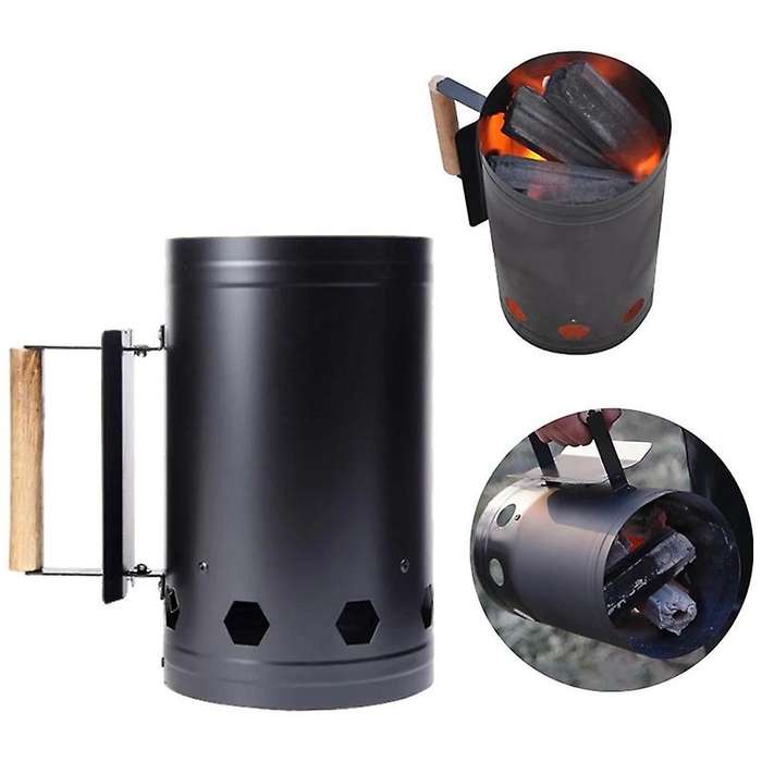 Barbecue Tools Charcoal Ignition Barrels Bamboo Chimney Starter
