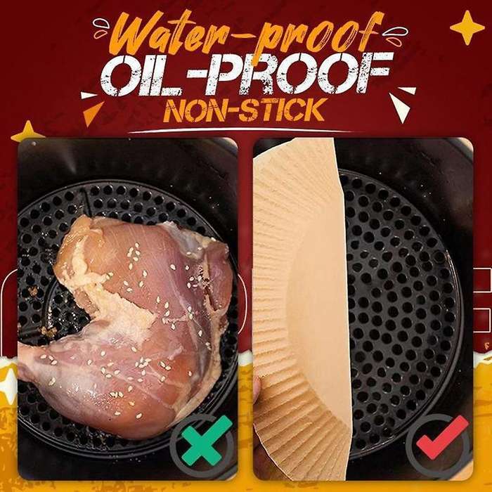 150pcs 20cm Air Fryer Disposable Paper Liner Non-stick Mat Parchment