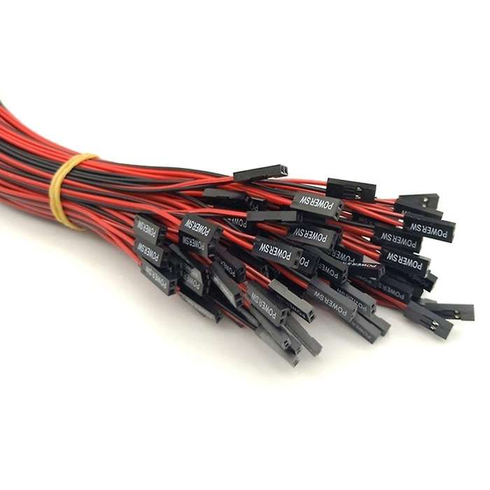 Sw Pc Power Cable On/off Push Button Atx Computer Switch Wire 50cm