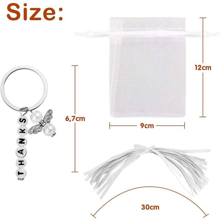 20 Stze Gastgeschenke Taufe, Gastgeschenke Schlsselanhnger