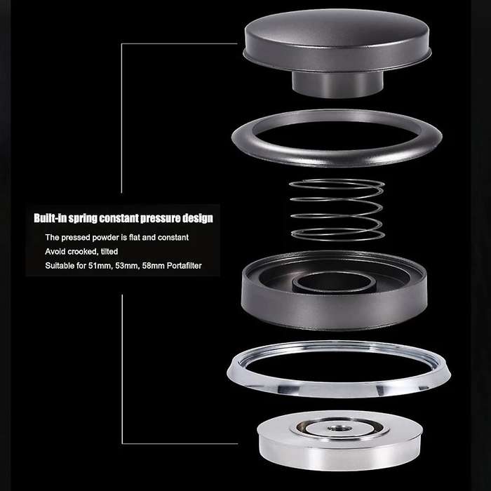 Stainless Steel Espresso Accessory Coffee Tamper Adjustable -53mm