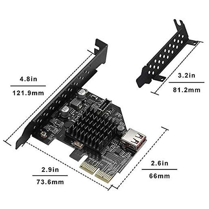 Usb3.1 Gen2 Internal 20-pin Front Panel Connector Expansion Card