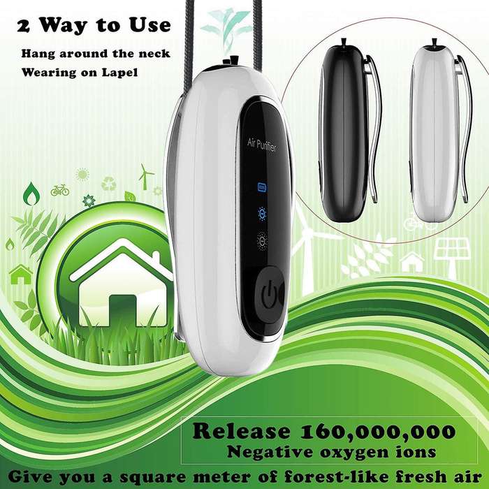 Air Purifier Around The Neck Or On Collar for Both Kids and Adults