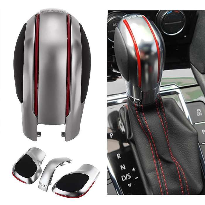 Red Dsg Gear Shift Knob Cover Lever Headball Cover for Golf Mk6 Mk7