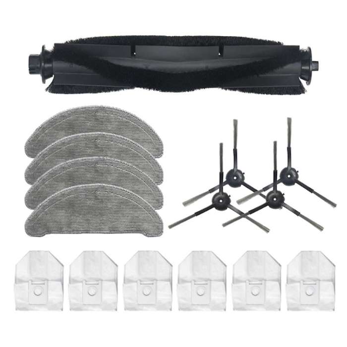 15pcs Main Brush Roll Brush Dust Bag for Roidmi Eve Vacuum Cleaner