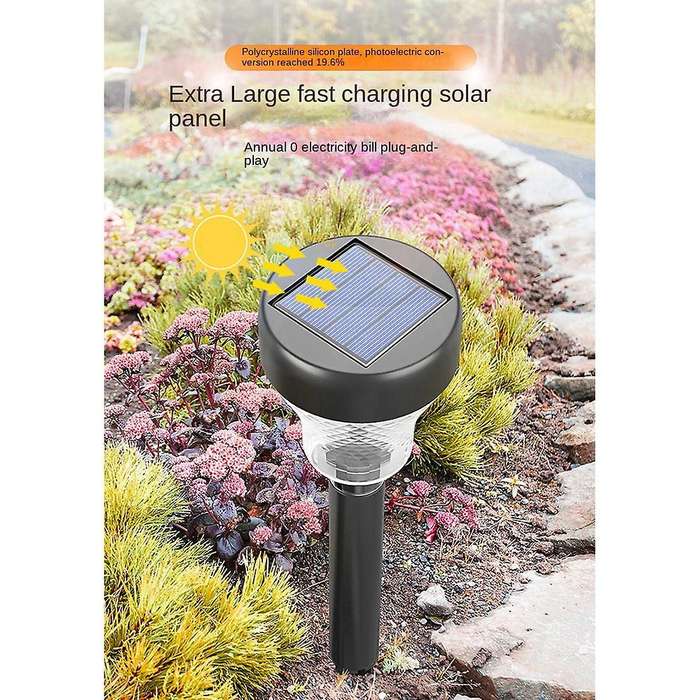 Garden Outdoor Solar Led Lights,solar Path Lawn Light Cold Light