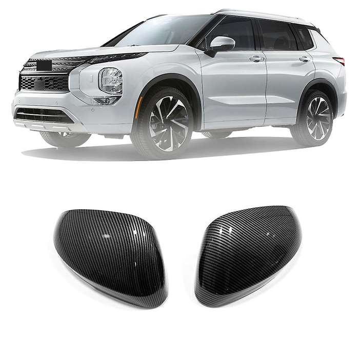 For Mitsubishi Outlander 2022 Car Side Mirror Cover Carbon Fiber