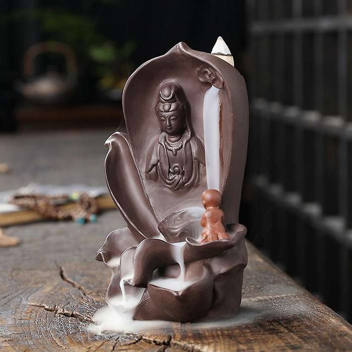 Reflux Aroma Ceramic Incense Burner Waterfall Backflow Censer