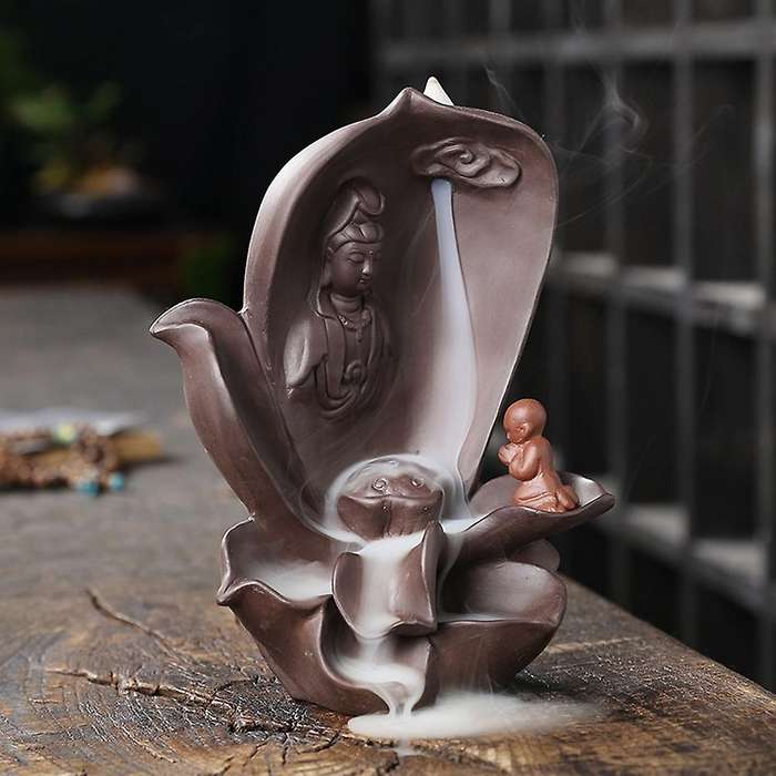 Reflux Aroma Ceramic Incense Burner Waterfall Backflow Censer