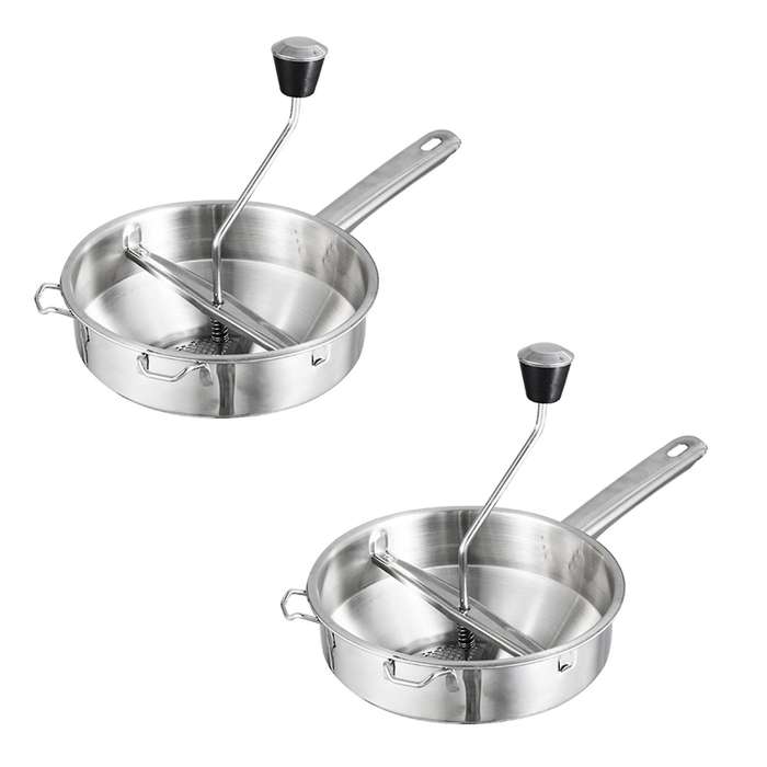 2x Stainless Steel Food Mill Great for Making Puree Kitchen Tools