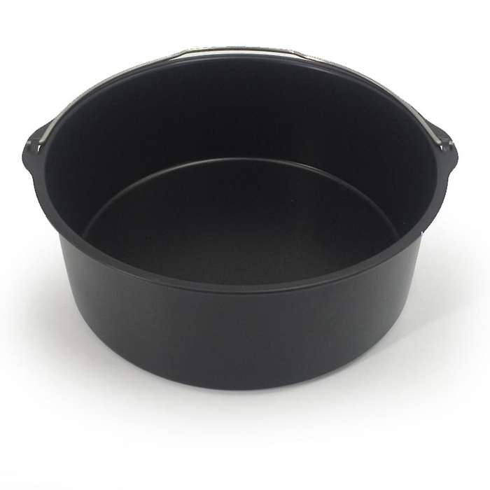 2pcs/set Universal Air Fryer Accessory Set Steel Pizza Pan Baking,b