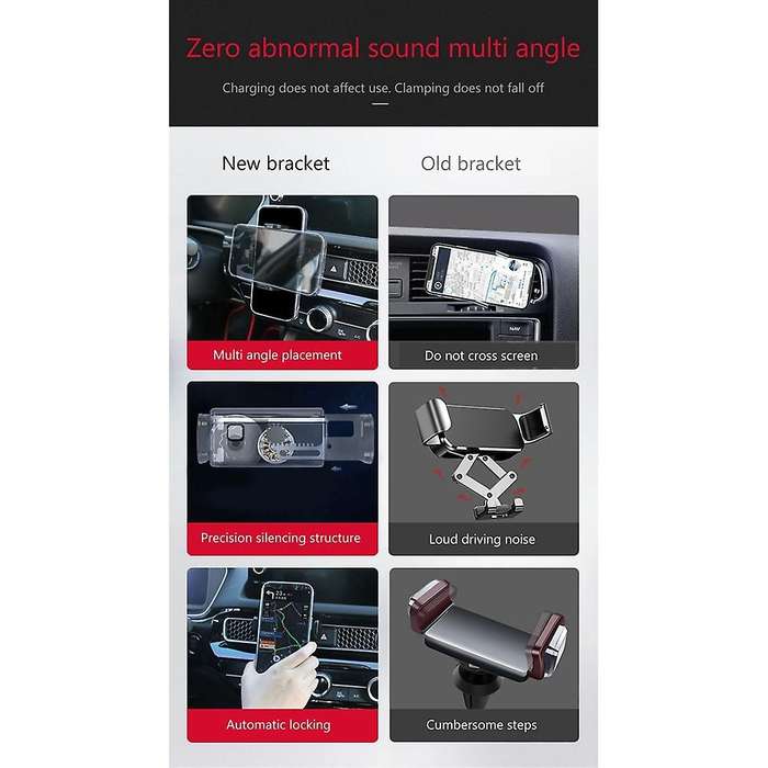 Car Mount Phone Holder for 11th Honda Civic 2022 360 Degree Rotation