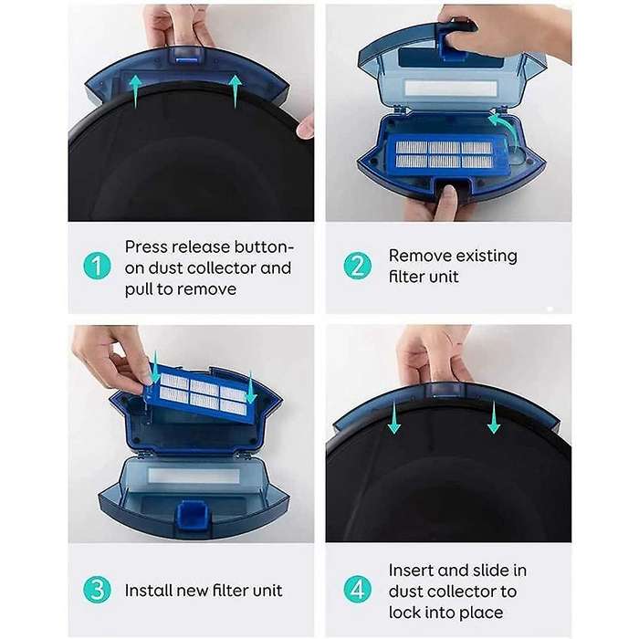 Main Side Brushes Mop Cloth Filters for Eufy G10 G30 Vacuum Cleaner