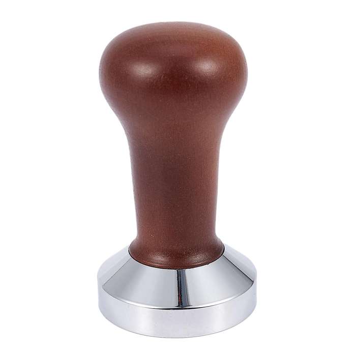 Tamper Wooden Handle Barista Espresso Machine 51mm Wood Color