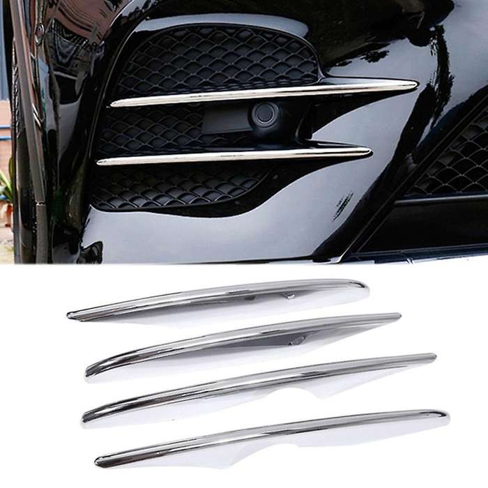 Bumper Splitter Spoiler Canards Cover for Mercedes-benz Chrome