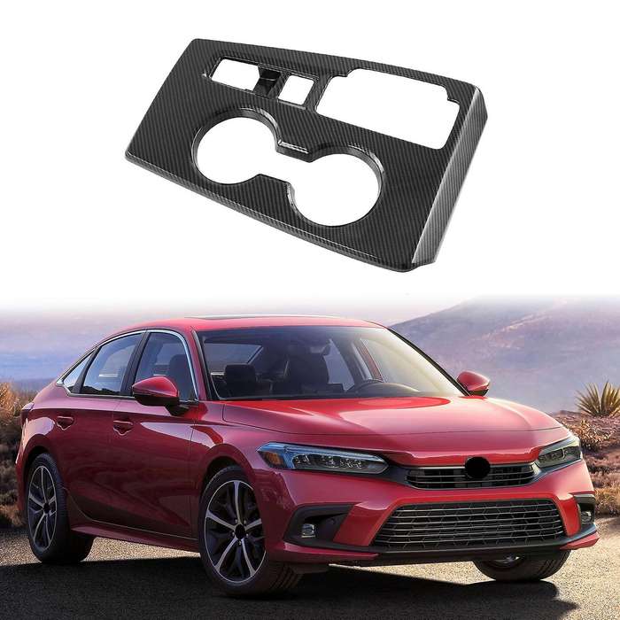 Car Carbon Fiber Central Gear Panel Control Panel Decal Interior