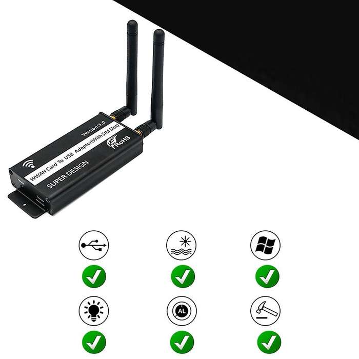 Wireless Ngff M.2 Key B to Usb Adapter with Sim Card Slot for Wwan