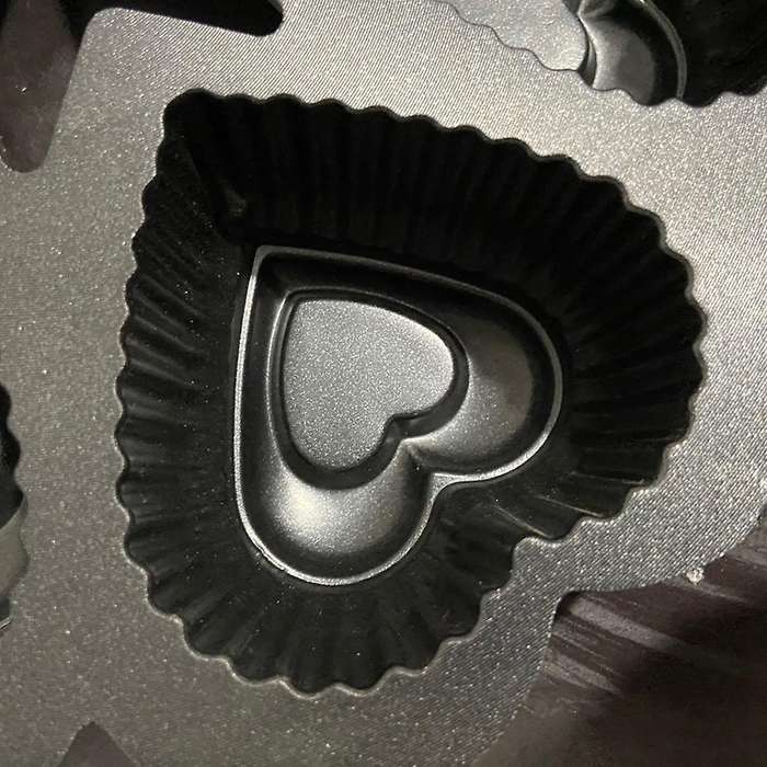 Aluminum Cake Mold Diy Three-dimensional Hollow Peach Heart Embossed