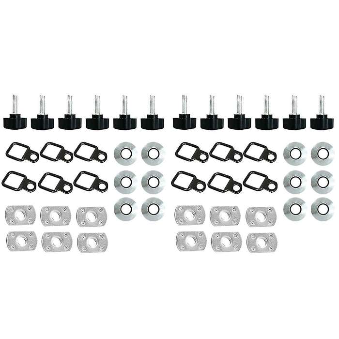 Hardtop Quick Removal Thumb Screw D-rings Kit