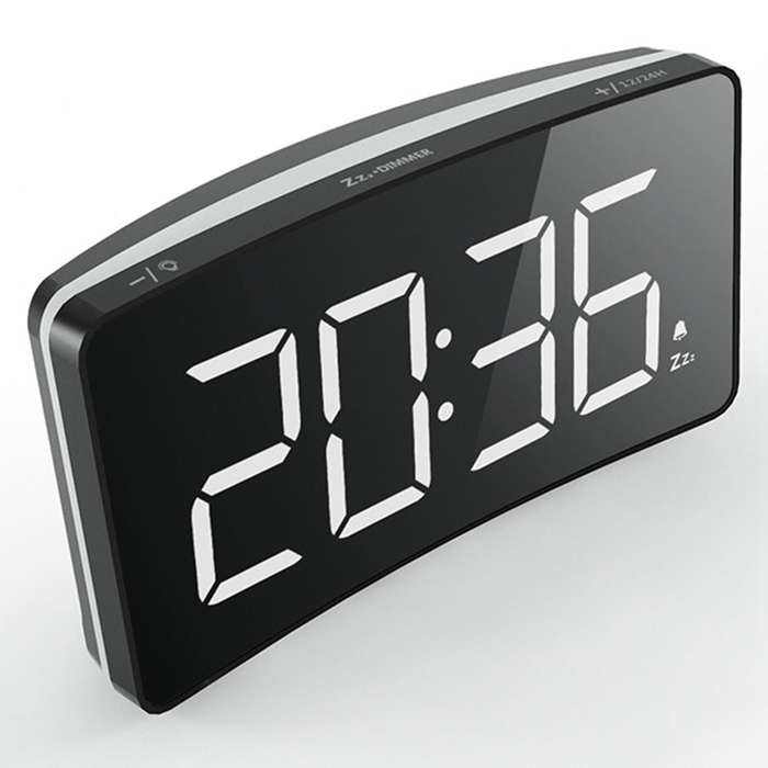Led Digital Alarm Clock-mains Powered,no Frills Simple for Bedroom