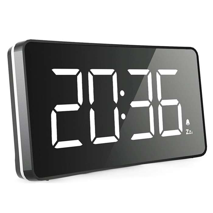 Led Digital Alarm Clock-mains Powered,no Frills Simple for Bedroom