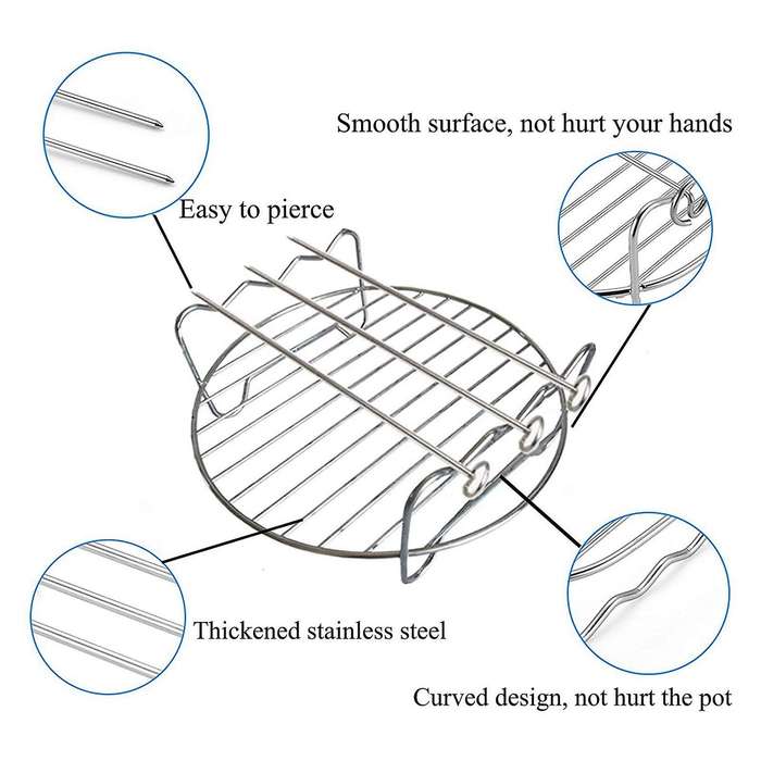 4 Pcs Air Fryer Accessories for Airfryer 2.3-3.2qt Baking Basket