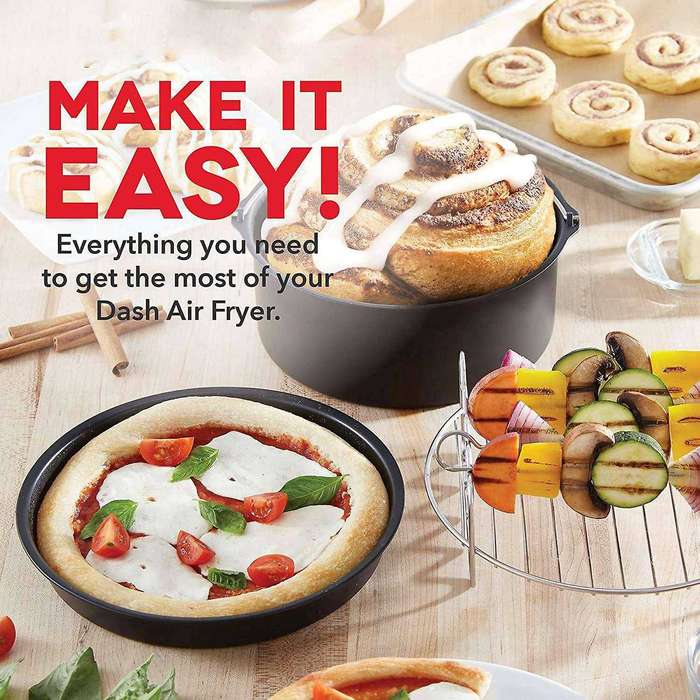 4 Pcs Air Fryer Accessories for Airfryer 2.3-3.2qt Baking Basket