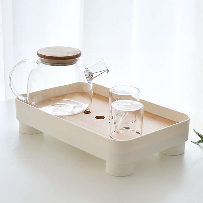 Mini Bamboo Chinese Gongfu Tea Tray Table Box