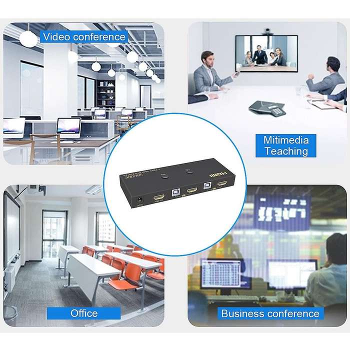 Hdmi-compatible 4k Kvm Switch Usb 3 Ports Pc Computer Kvm Switch