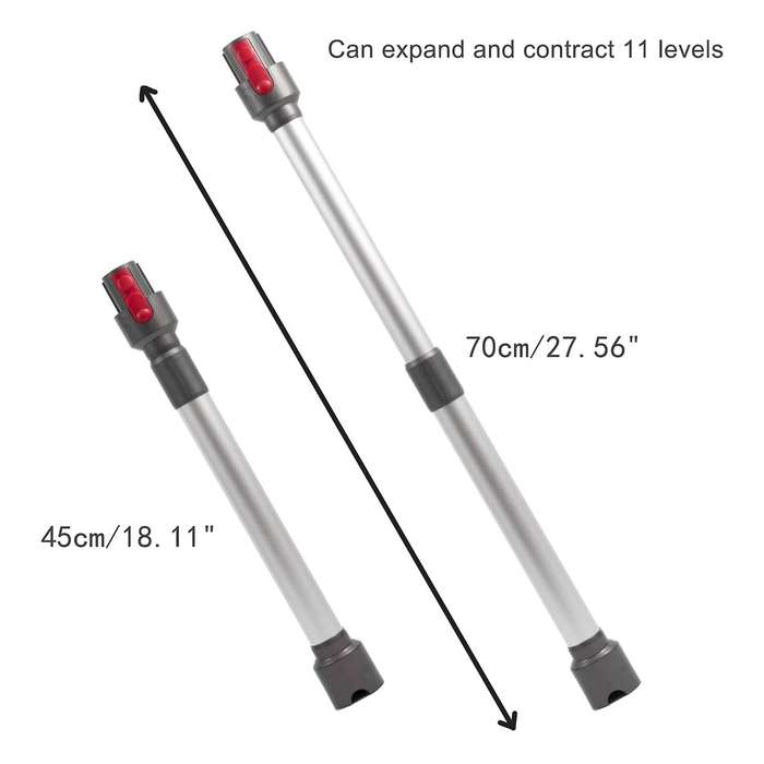 For Dyson V7 V8 V10 V11 Vacuum Cleaner Telescopic Tube 45cm to 70cm