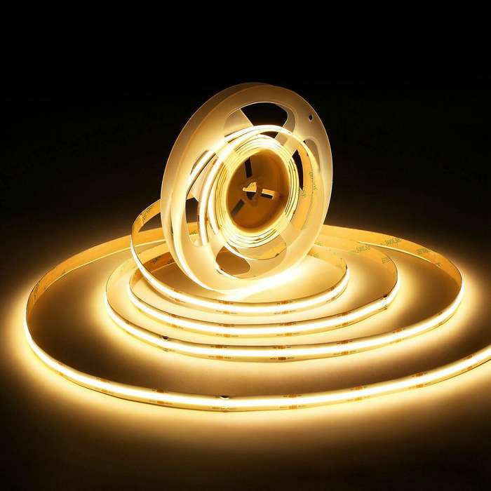 480 Led 12v Cob Led Strip Light 6000k White Light for Bedroom Home