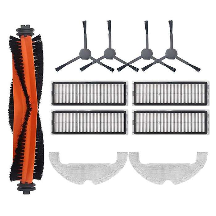 For Dreame L10 Plus Robot Vacuum Main Side Brush Filter Mop Cloth