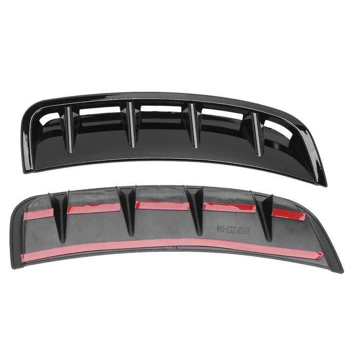 4x Front Bumper Air Outlet Stickers Trim for Mercedes Benz (black)