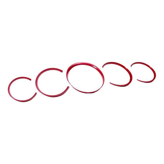 Car Interior Accessories Car Dashboard Meter Ring Covers Trim Red