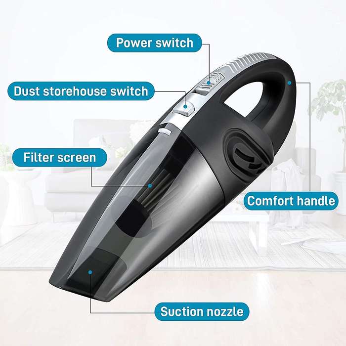 Handheld Vacuums Cordless Powered Battery Rechargeable Portable