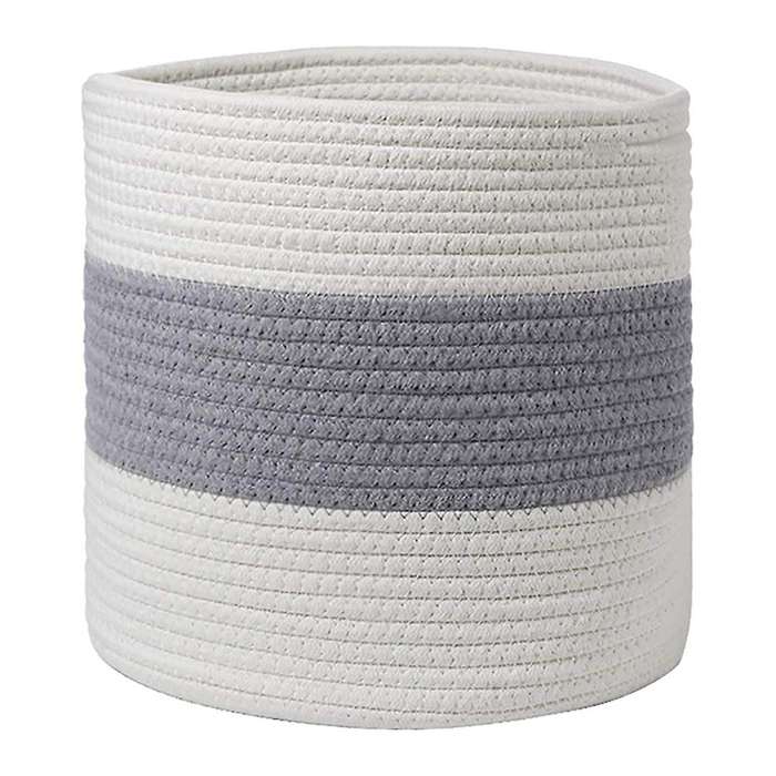 Cotton Rope Plant Basket for Potted Plant, Woven Storage Basket, L