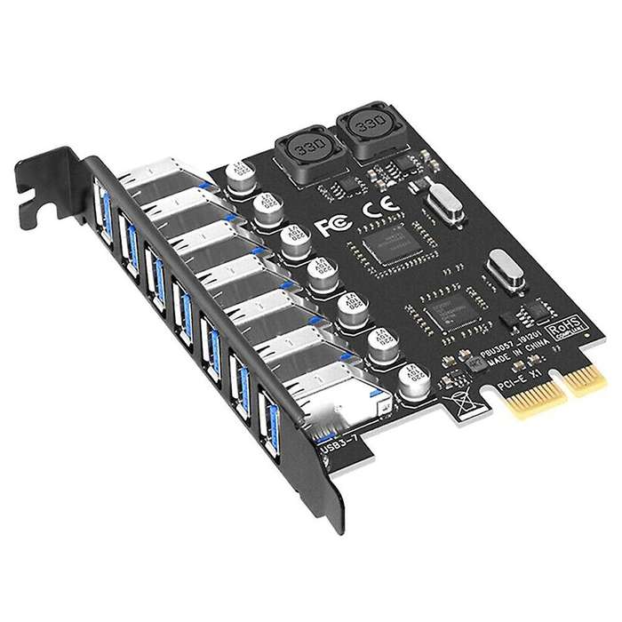 7 Ports Pci-e to Usb 3.0 Hub Pci Expansion Card (nec+nec Chip)